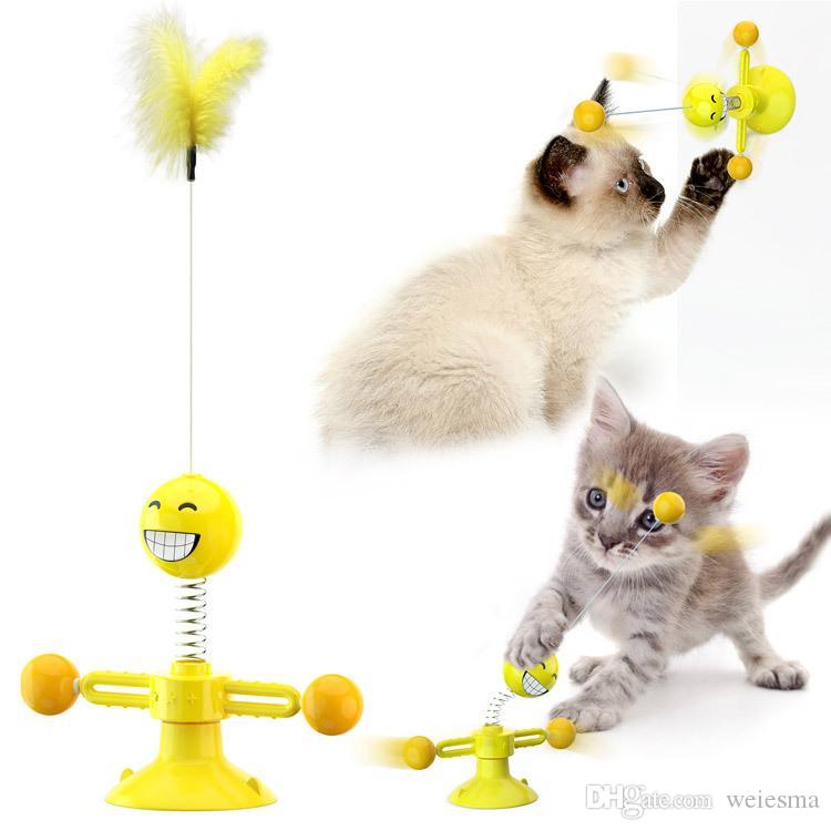 Spring Human Turn Cat Toy